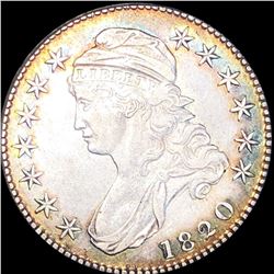1820 Capped Bust Half Dollar NEARLY UNCIRCULATED