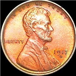 1917-D Lincoln Wheat Penny CLOSELY UNCIRCULATED