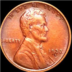 1932-D Lincoln Wheat Penny CLOSELY UNCIRCULATED