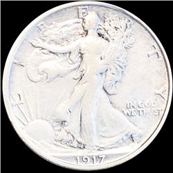1917-S Walking Half Dollar XF