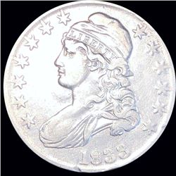 1833 Capped Bust Half Dollar ABOUT UNCIRCULATED