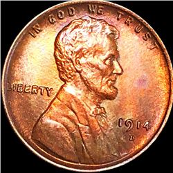 1914-D Lincoln Wheat Penny UNCIRCULATED