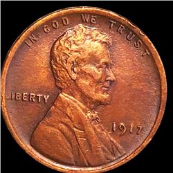 1917 Lincoln Wheat Penny CLOSELY UNCIRCULATED