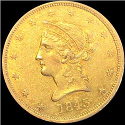 1843-O $10 Gold Eagle NEARLY UNCIRCULATED