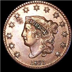 1831 Coronet Head Large Cent CLOSELY UNCIRCULATED
