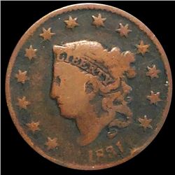1831 Coronet Head Large Cent NICELY CIRCULATED