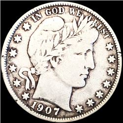 1907-D Barber Half Dollar NICELY CIRCULATED