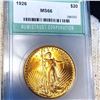 Image 1 : 1926 $20 Gold Double Eagle NTC - MS66