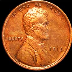 1916 Lincoln Wheat Penny ABOUT UNCIRCULATED