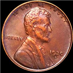 1930-D Lincoln Wheat Penny ABOUT UNCIRCULATED