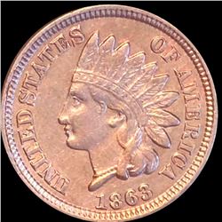 1863 Indian Head Penny CLOSELY UNCIRCULATED