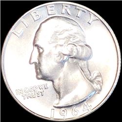 1964-D Washington Silver Quarter UNCIRCULATED