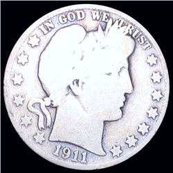 1911-S Barber Half Dollar NICELY CIRCULATED
