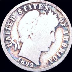 1899 Barber Silver Dime NICELY CIRCULATED