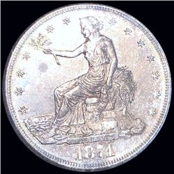 1874-S Silver Trade Dollar UNCIRCULATED