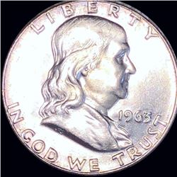 1963 Franklin Half Dollar CLOSELY UNCIRCULATED