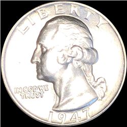 1947-D Washington Silver Quarter UNCIRCULATED