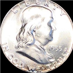 1955 Franklin Half Dollar CLOSELY UNCIRCULATED