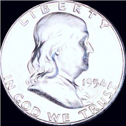 1954-S Franklin Half Dollar CLOSELY UNCIRCULATED