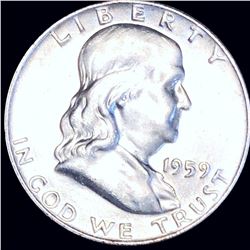 1959-D Franklin Half Dollar CLOSELY UNCIRCULATED
