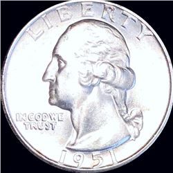 1951-D Washington Silver Quarter UNCIRCULATED