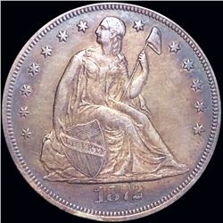 1872 Seated Liberty Dollar NEARLY UNCIRCULATED