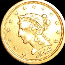 1846-O $2.50 Gold Quarter Eagle LIGHTLY CIRCULATED