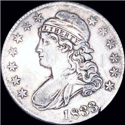 1833 Capped Bust Half Dollar ABOUT UNCIRCULATED