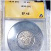 Image 1 : 1839 Seated Liberty Quarter ANACS - EF45