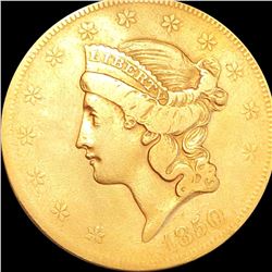 1850-O $20 Gold Double Eagle LIGHTLY CIRCULATED