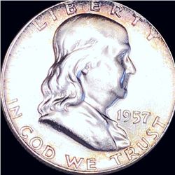 1957 Franklin Half Dollar CLOSELY UNCIRCULATED