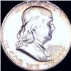 Image 1 : 1957 Franklin Half Dollar CLOSELY UNCIRCULATED
