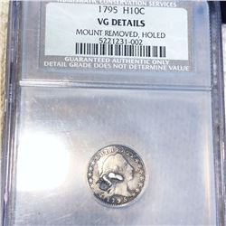 1795 Draped Bust Half Dime NCS - VG DETAILS