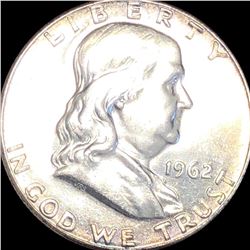1962 Franklin Half Dollar CLOSELY UNC