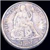 Image 1 : 1884 Seated Liberty Dime NICELY CIRCULATED