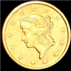 1849-O Rare Gold Dollar CLOSELY UNC