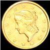 Image 1 : 1849-O Rare Gold Dollar CLOSELY UNC