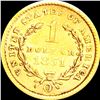 Image 2 : 1851-O Rare Gold Dollar CLOSELY UNCIRCULATED