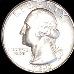 1940 Washington Silver Quarter UNCIRCULATED