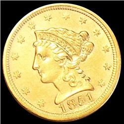 1851-O $2.50 Gold Quarter Eagle CLOSELY UNC