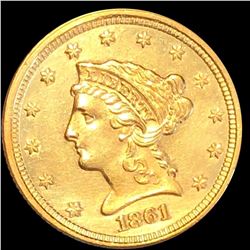 1861 $2.50 Gold Quarter Eagle UNCIRCULATED