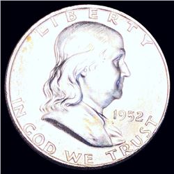 1952-S Franklin Half Dollar CLOSELY UNC