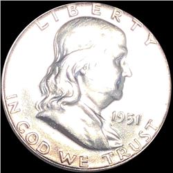 1951 Franklin Half Dollar CLOSELY UNCIRCULATED