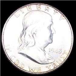 1948-D Franklin Half Dollar CLOSELY UNC