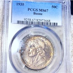 1935 Boone Half Dollar PCGS - MS67