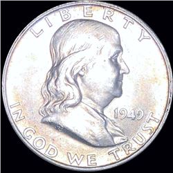 1949-D Franklin Half Dollar CLOSELY UNC