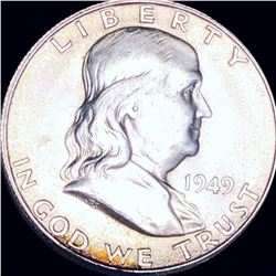 1949-S Franklin Half Dollar CLOSELY UNCIRCULATED