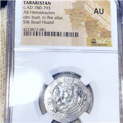 Tabaristan AD 780-793 Coin NGC - AU