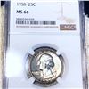 Image 1 : 1958 Washington Silver Quarter NGC - MS66