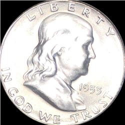 1953-S Franklin Half Dollar NEARLY UNCIRCULATED